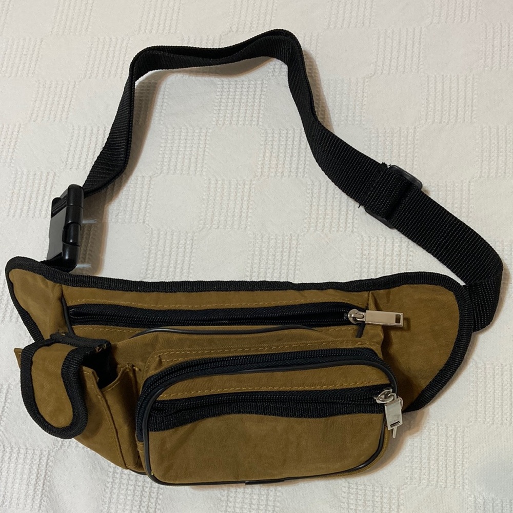 VINTAGE BROWN/BLACK WAIST PACK